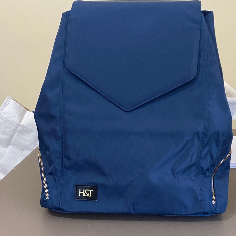 H & TNavy Blue Backpack